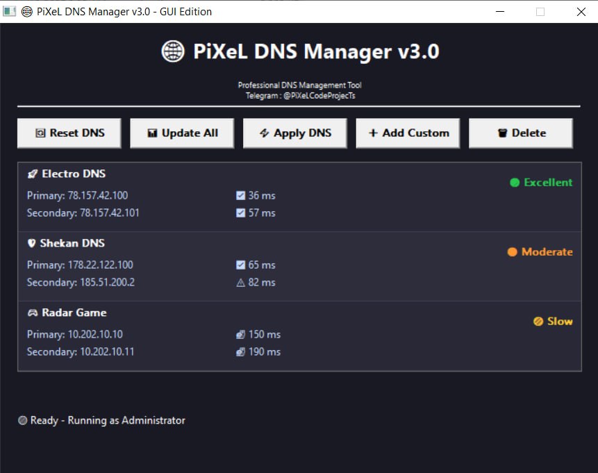 DNS MANAGER | مدیریت دی ان اس