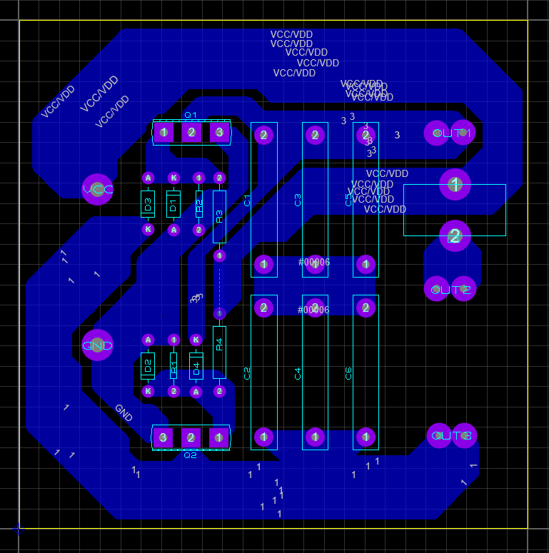 Designed PCB