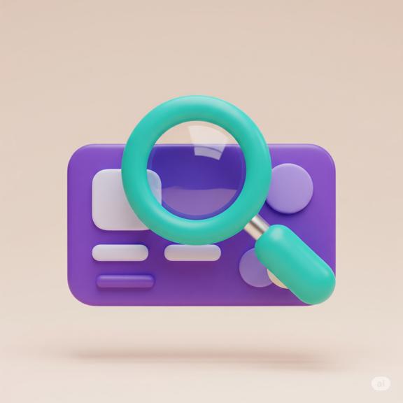 3D Icon for Credit Check