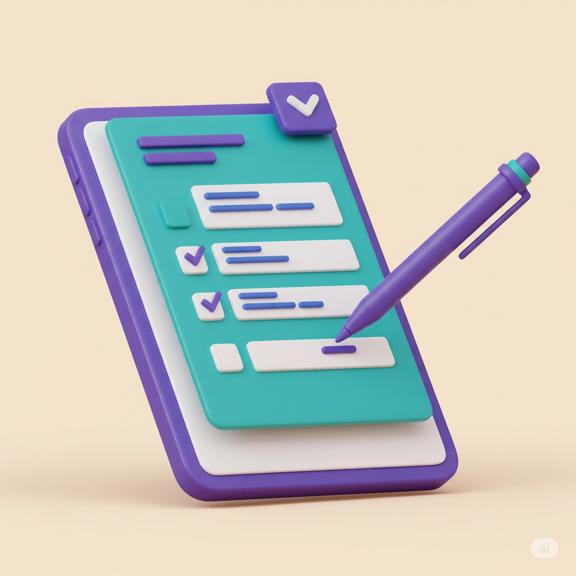 3D Icon for Online Registration