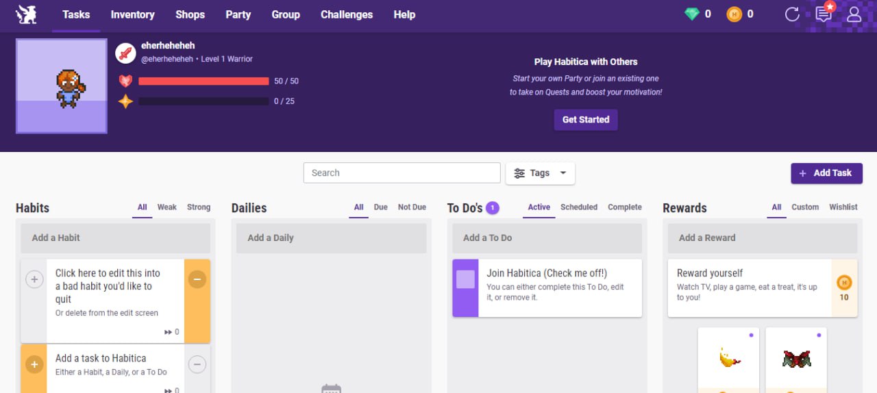 معرفی Habitica 1